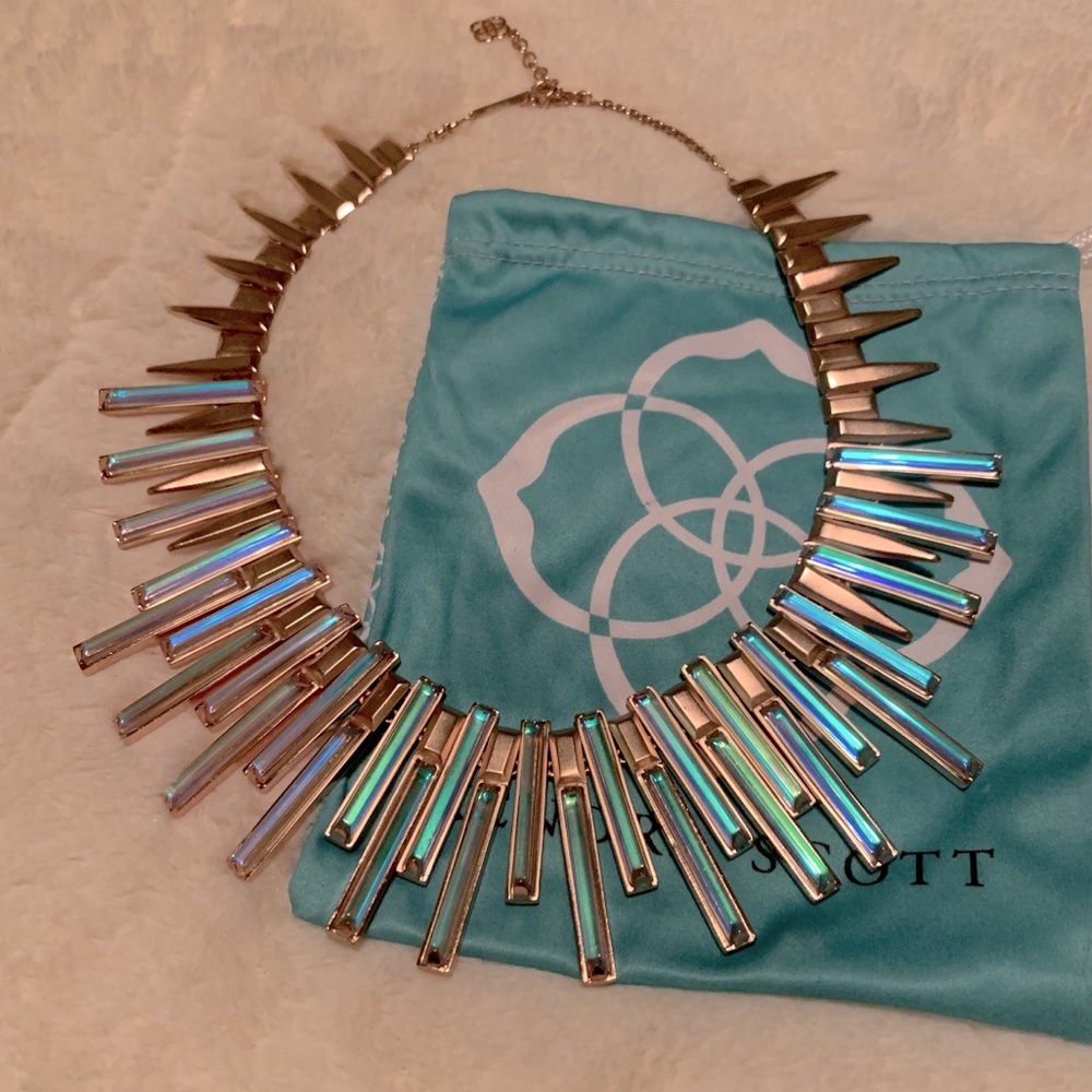 Kendra Scott Kaplan Rose Gold Dichroic Glass